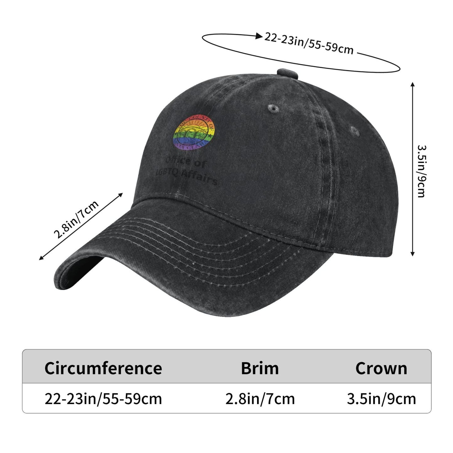 Office Of LGBTO Affairs Printed unisex baseball cap adjustable cap outdoor sun hats trucker hat