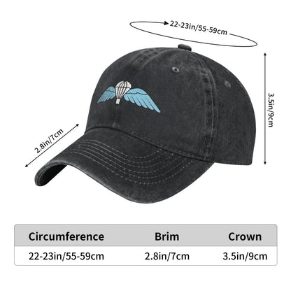 Para Wings Printed unisex baseball cap adjustable cap outdoor trucker hat veterans Gifts