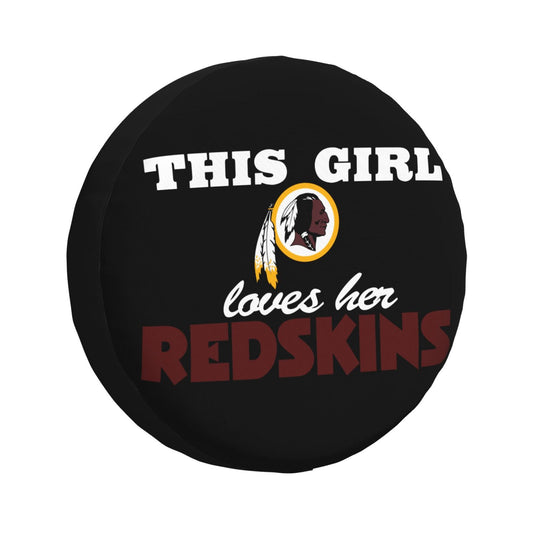 Washington Redskins Printing wheel dust cover black background car tire cover