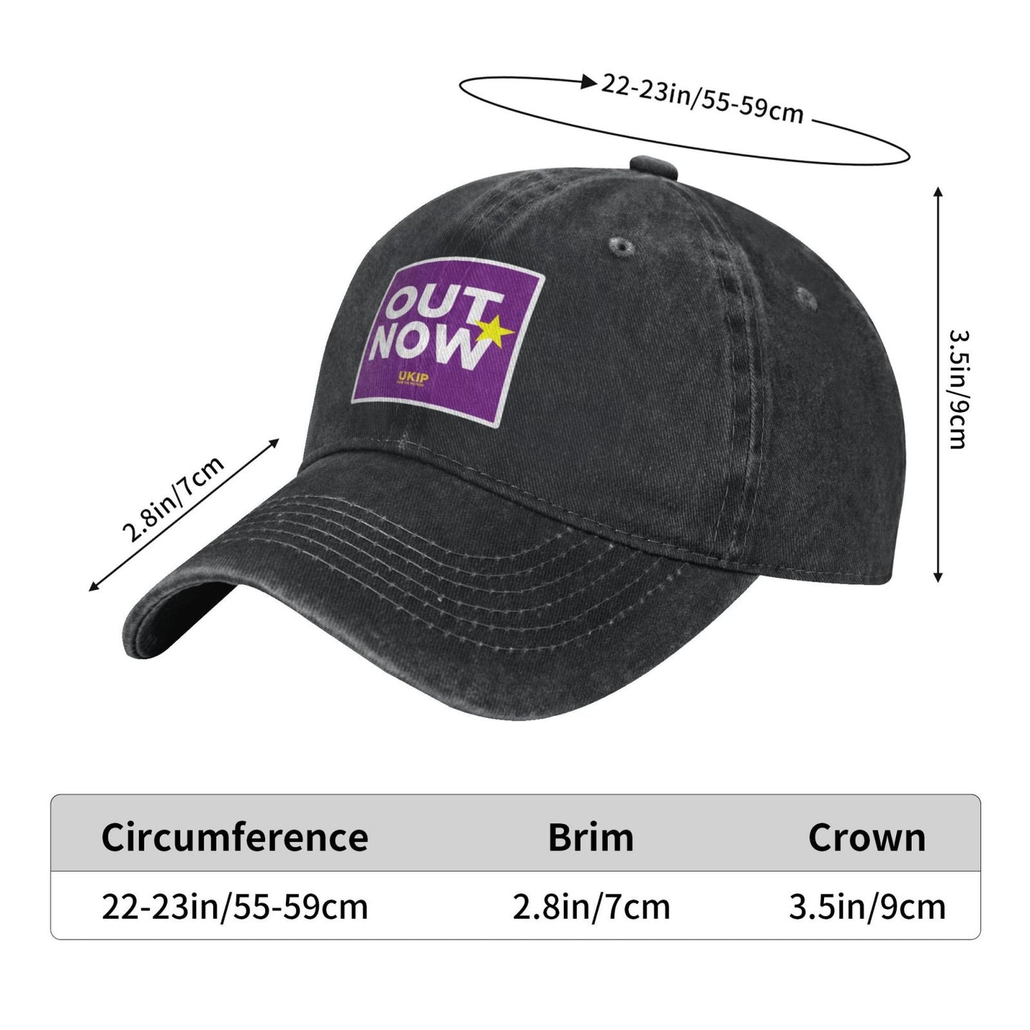 Leave The EU Now Sticker Printed unisex baseball cap adjustable cap outdoor sun hats trucker hat