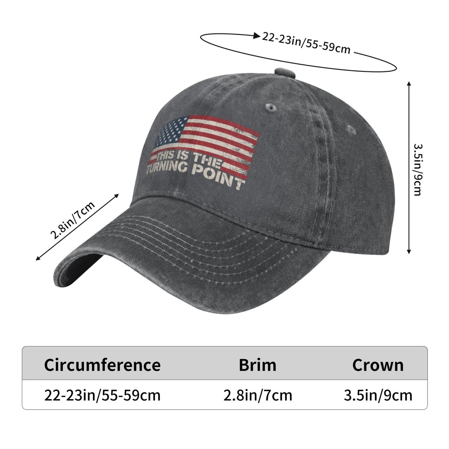 This Is The Turning Point USA Printed unisex baseball cap outdoor hats adjustable cap trucker gift hat