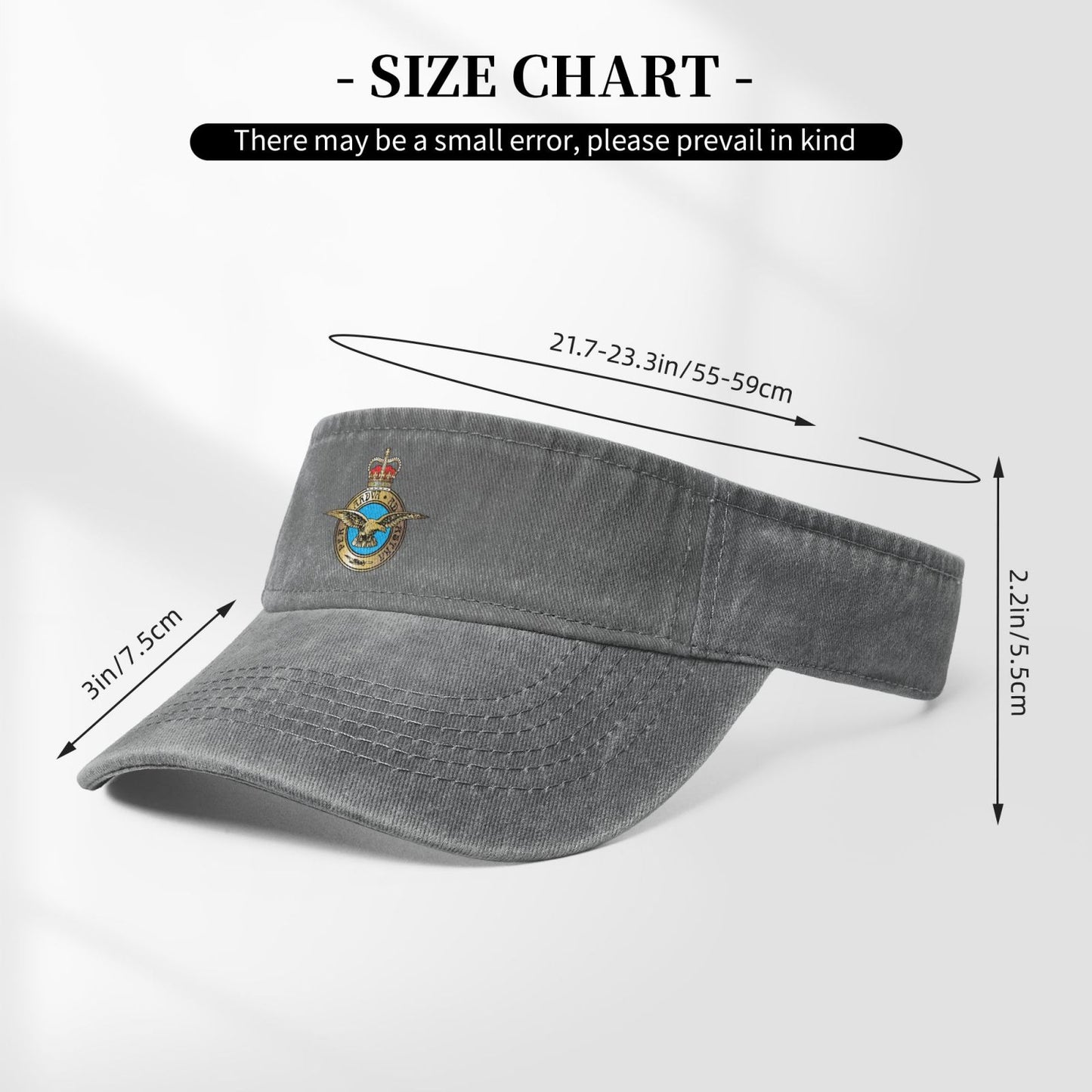 RAF-Badge Printing adjustable Empty Top Baseball Sun Cap unisex outdoor sport hat veterans gift