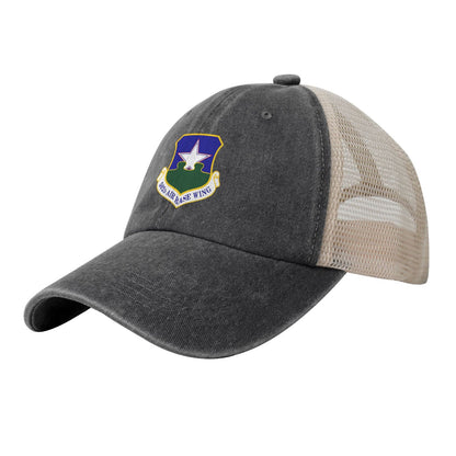 USAF-502d Air Base Wing Printed unisex baseball cap adjustable grid baseball cap veteran gift