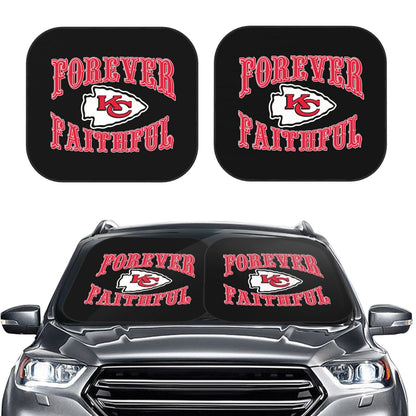 Kansas City Chiefs Car front windshield sunshade UV resistant sunshade foldable