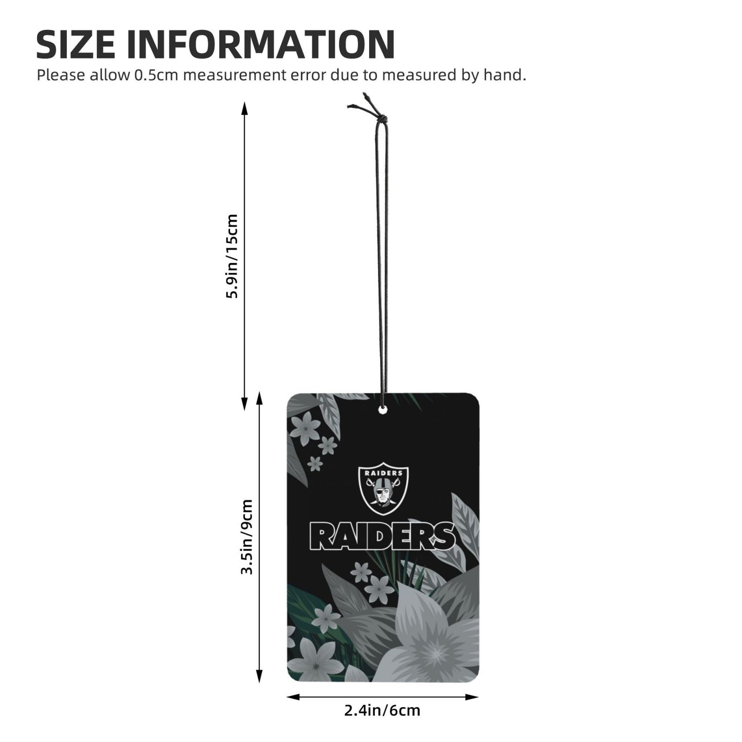 4pcs- Las Vegas Raiders car aromatherapy tablets Car Air Fresheners Cards Set