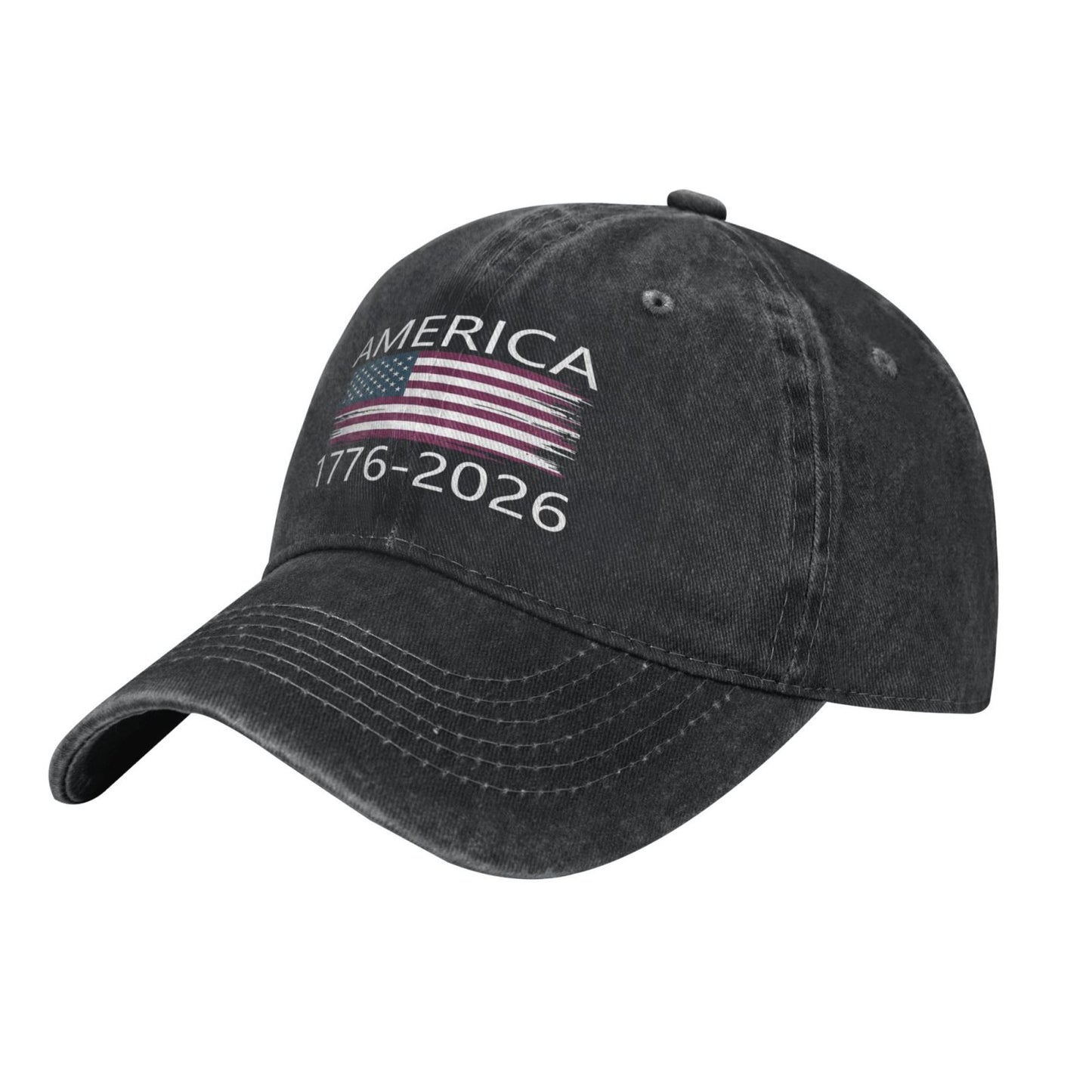 America 1776–2026(2) Printed unisex baseball cap outdoor hats adjustable cap trucker gift hat