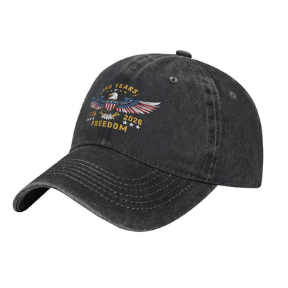 America 250 Years Freedom Printed unisex baseball cap outdoor hats adjustable cap trucker gift hat