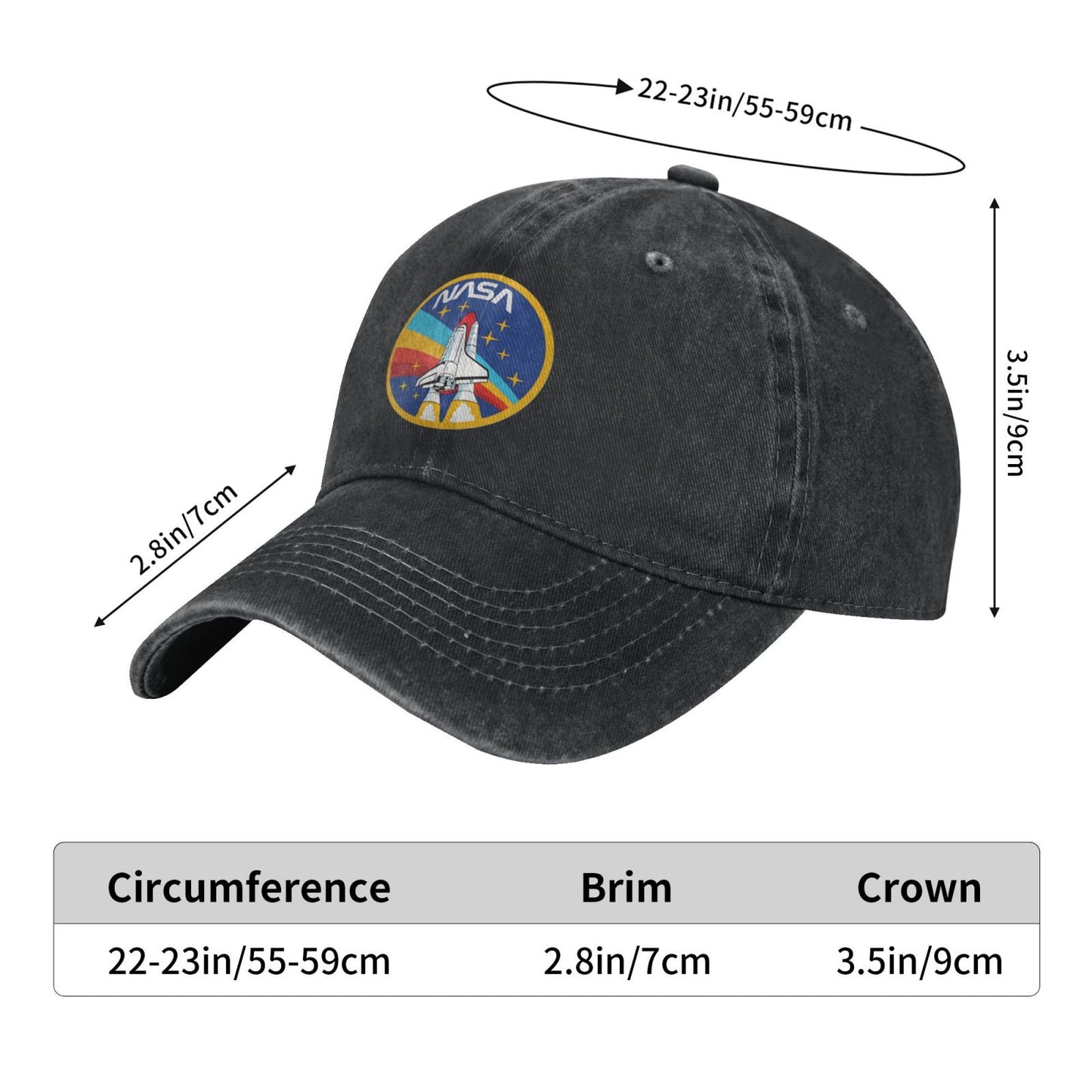 Nasa Ultimate Colors V01 Printed unisex baseball cap adjustable cap outdoor sun hats trucker hat