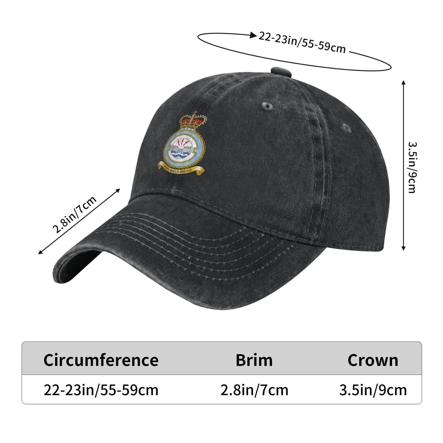 617 Squadron RAF Badge Printed unisex baseball cap adjustable cap outdoor trucker hat veterans Gifts
