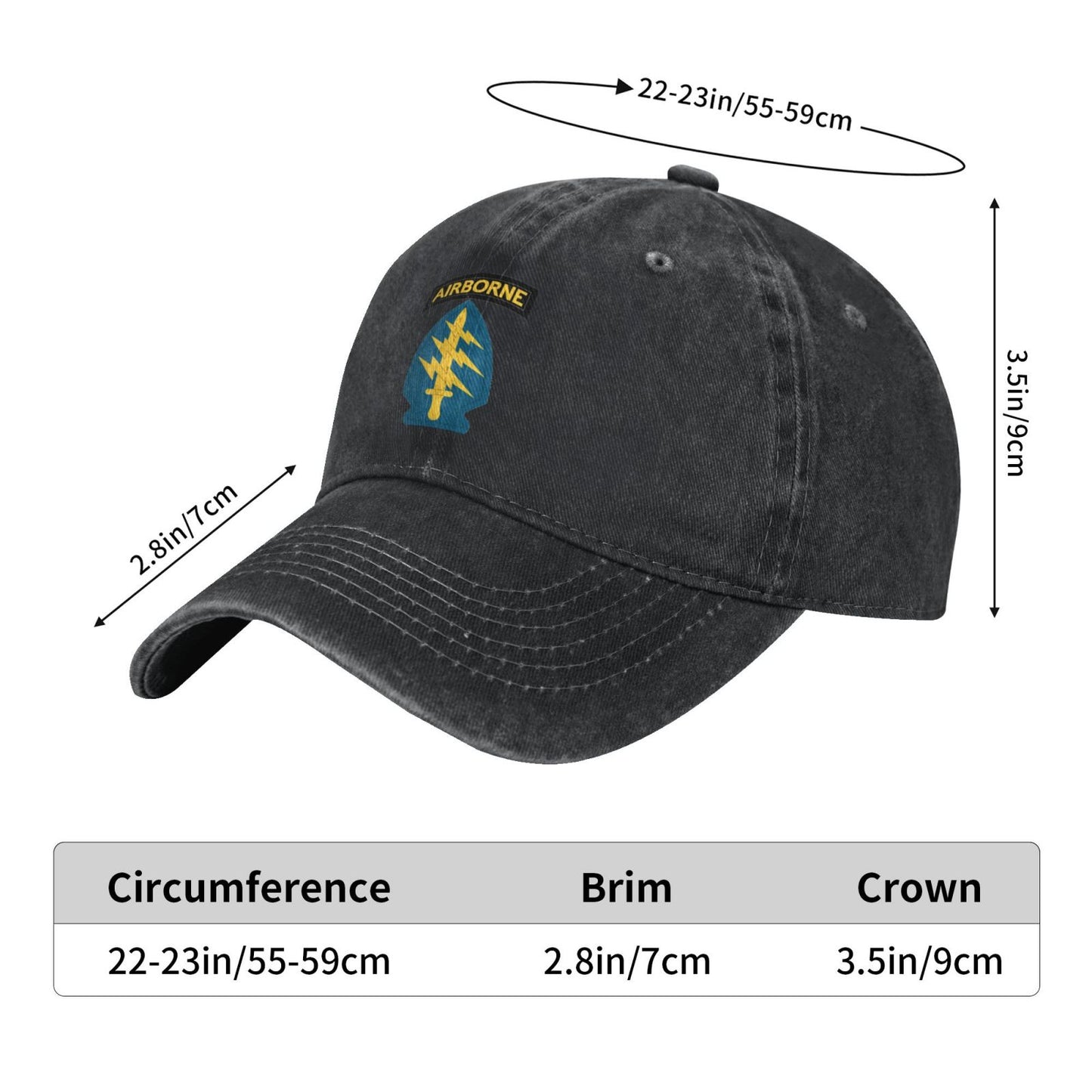 19th Special Forces Group Printed unisex baseball cap adjustable cap outdoor sun hats trucker hat