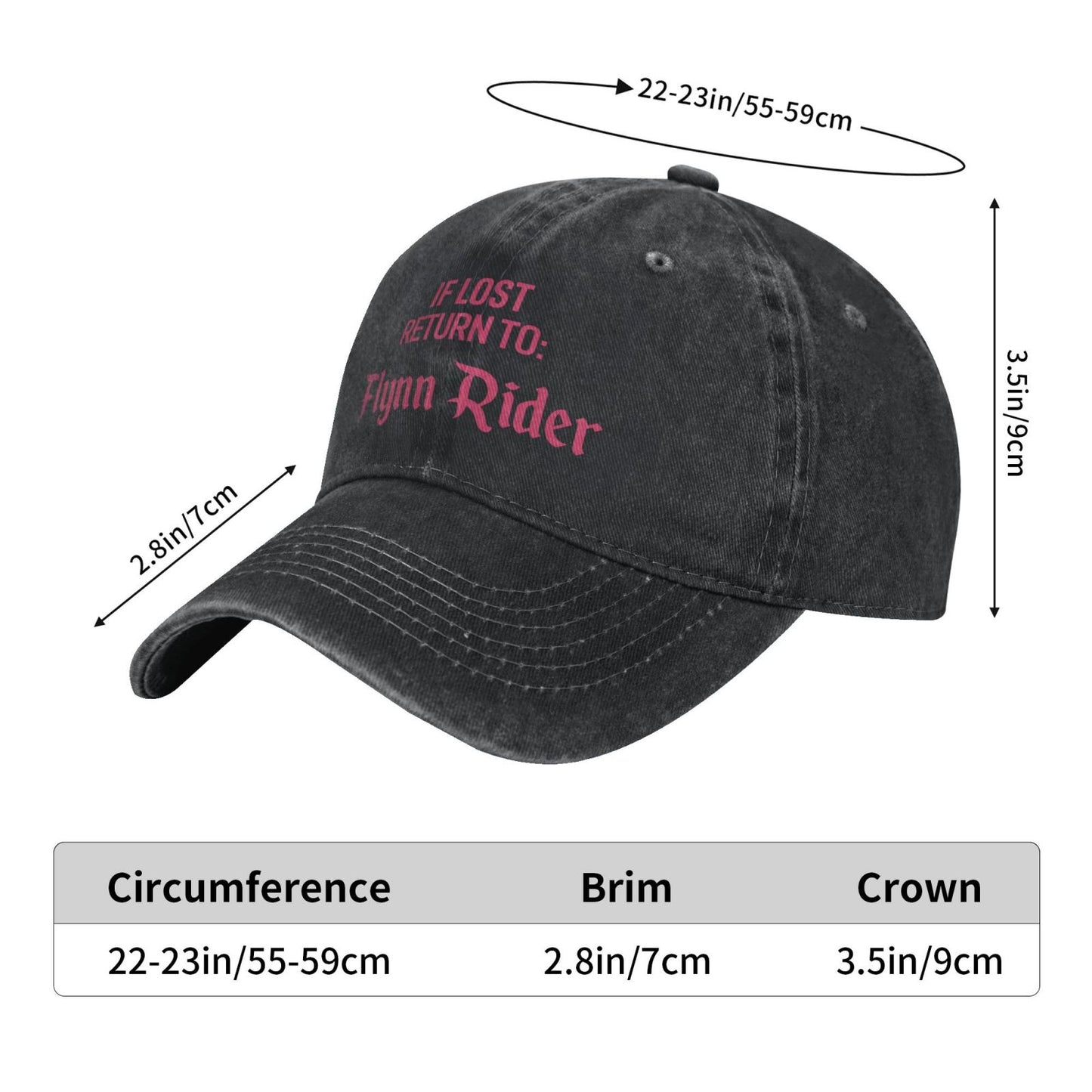 If Lost Return Flynn Rider Printed unisex baseball cap adjustable cap outdoor sun hats trucker hat