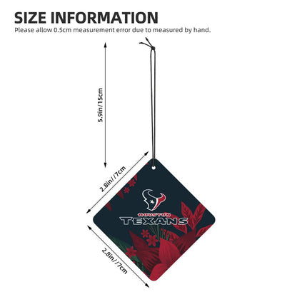 4pcs- Houston Texans car aromatherapy tablets Car Air Fresheners Cards Set