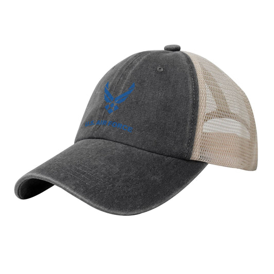 United States Air Force Printed unisex baseball cap adjustable grid baseball cap veteran gift
