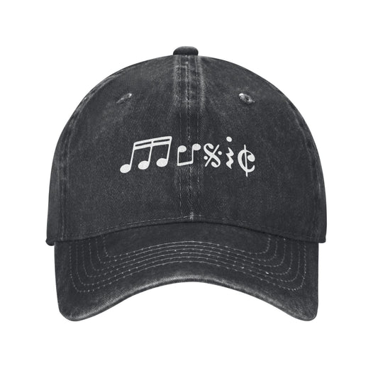 Music Text Printed unisex baseball cap outdoor hats adjustable cap trucker gift hat