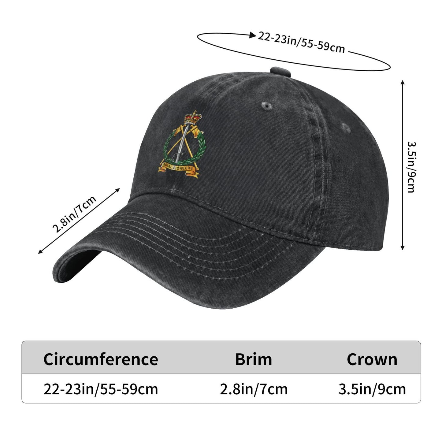 Royal Pioneer Corps Printed unisex baseball cap adjustable cap outdoor trucker hat veterans Gifts