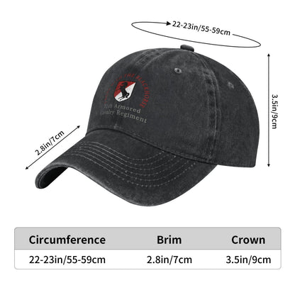 11th Armored Cavalry Regiment Printed unisex baseball cap outdoor hats adjustable cap trucker gift hat