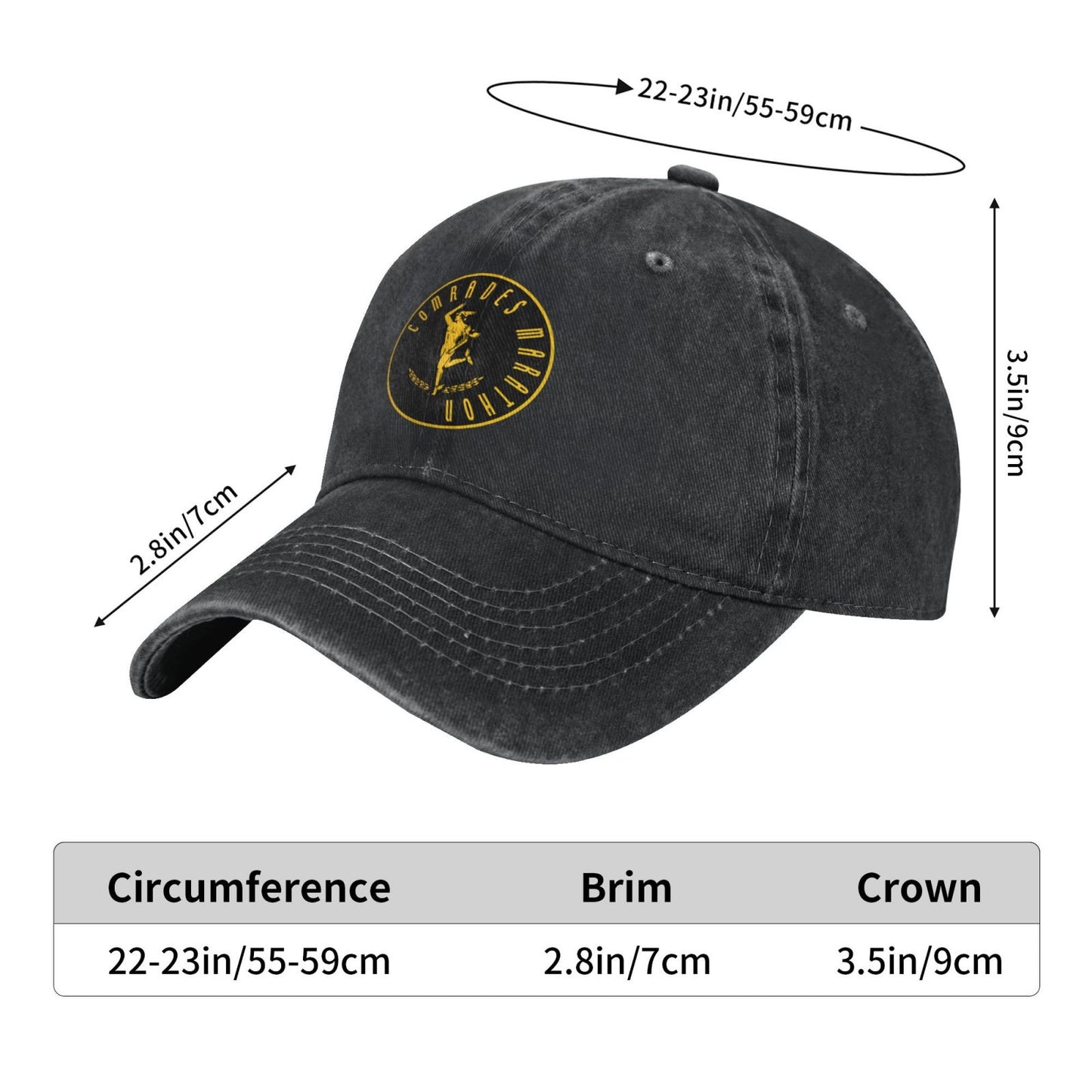 Comrades Marathon Printed unisex baseball cap adjustable cap outdoor trucker hat veterans Gifts