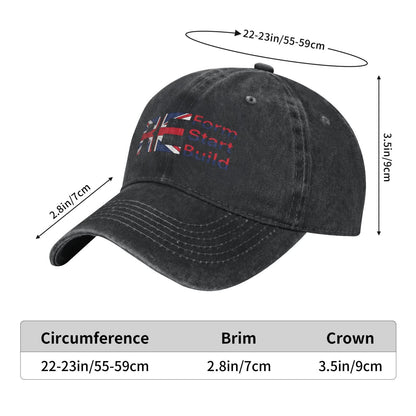 Reform Party 2025 Printed unisex baseball cap adjustable cap outdoor sun hats trucker hat