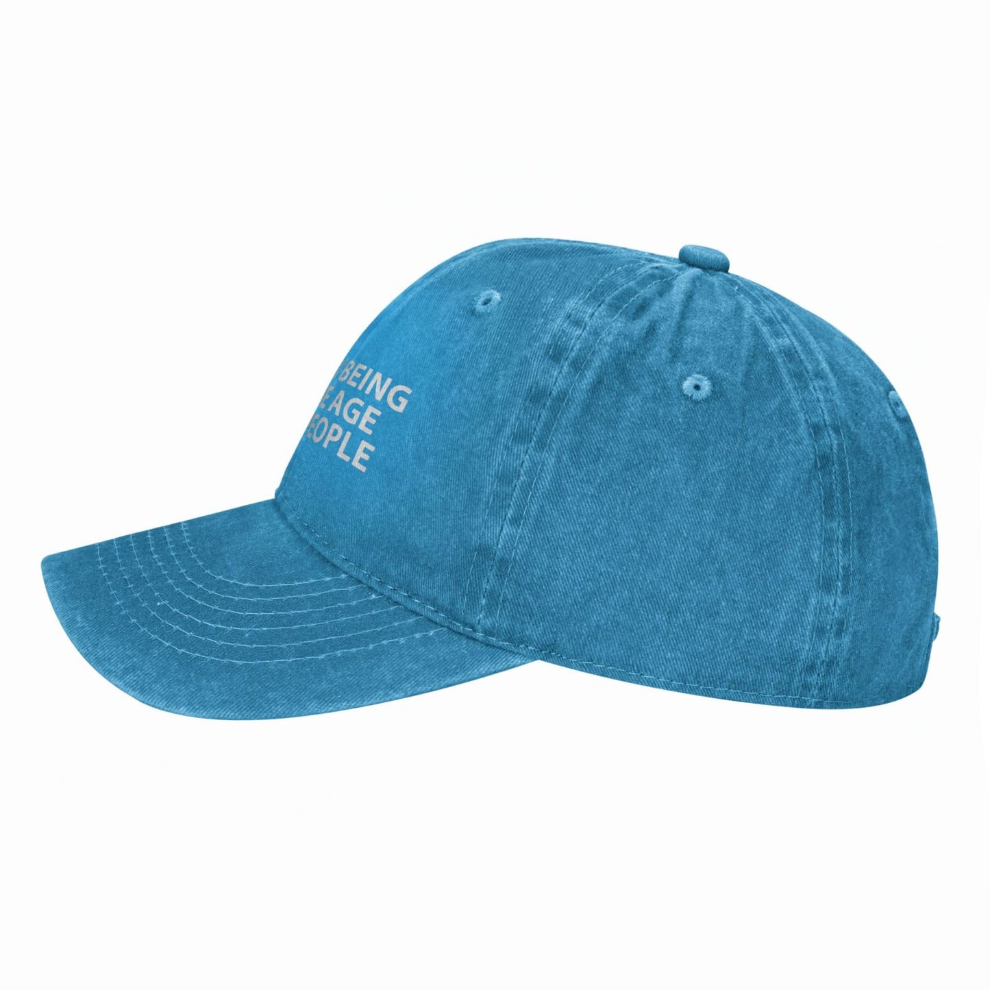 IT'S WEIRD BEING THE SAME AGE AS OLD PEOPLE Printed unisex baseball cap adjustable cap outdoor casual cap truck driver cap