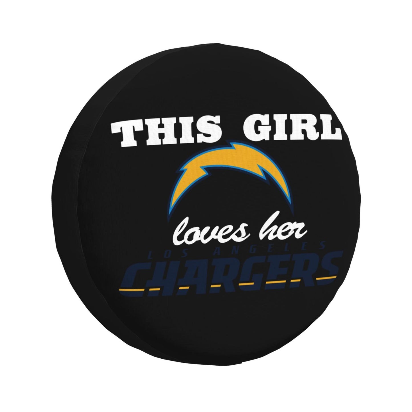 San Diego Chargers Printing wheel dust cover black background car tire cover