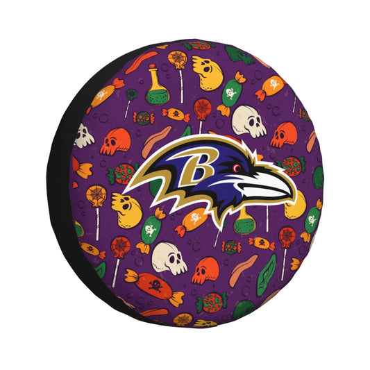 Baltimore Ravens print Halloween candy print car tire cover tire dust cover