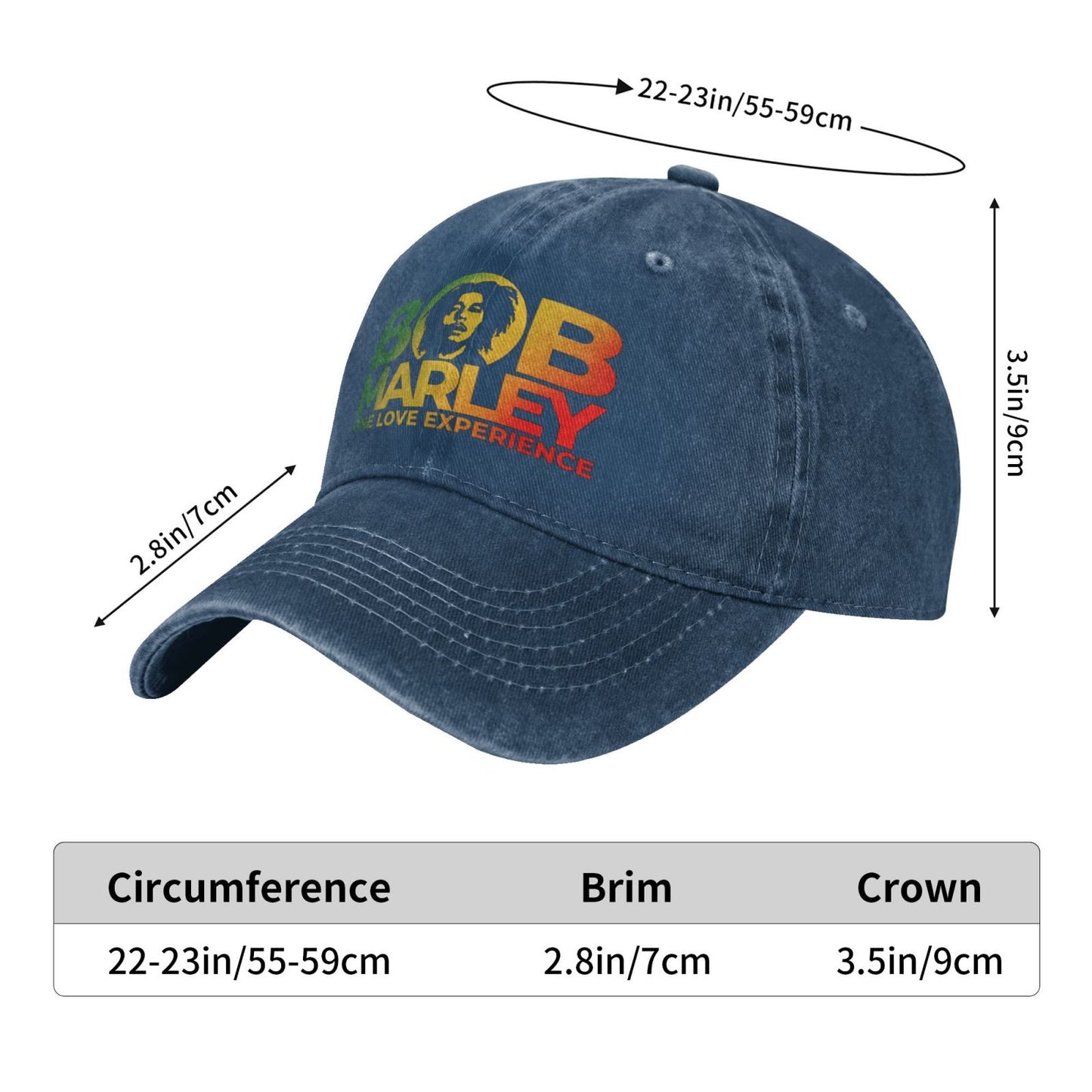 Bob Marley One Love Experience Printed unisex baseball cap outdoor hats adjustable cap trucker gift hat