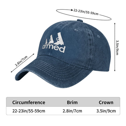 Armed Pistol Printed unisex baseball cap adjustable cap outdoor sun hats trucker hat