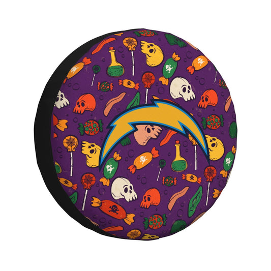 San Diego Chargers print Halloween candy print car tire cover tire dust cover