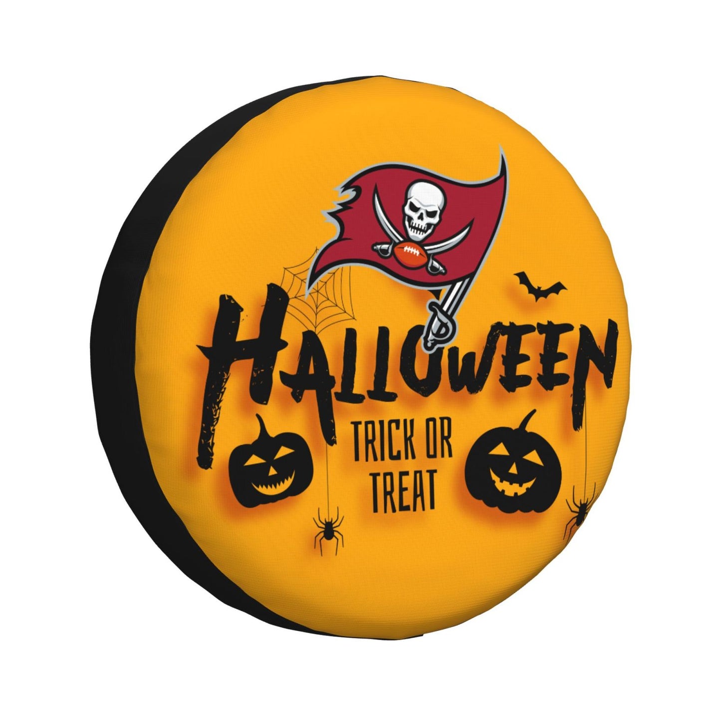 Tampa Bay Buccaneers print wheel dust cover Halloween pumpkin lantern printed car tire cover