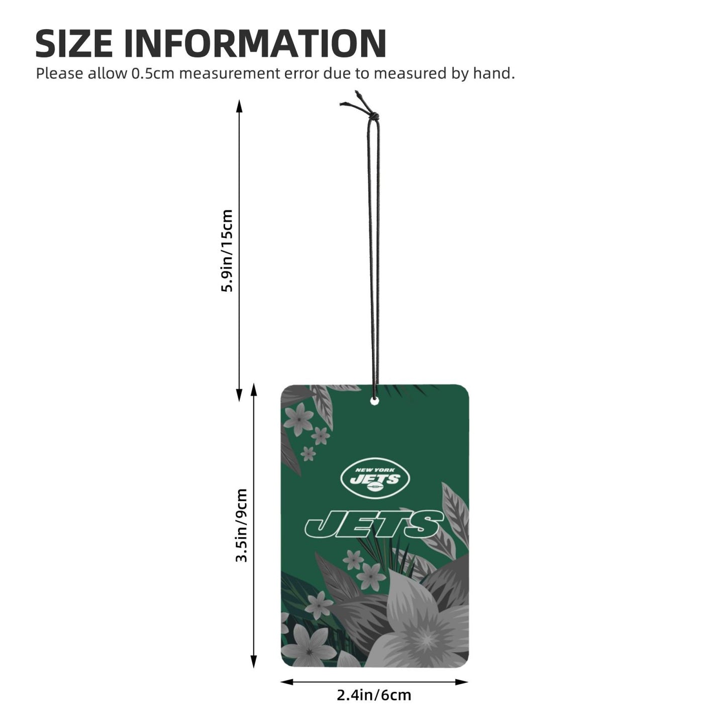 4pcs- New York Jets car aromatherapy tablets Car Air Fresheners Cards Set