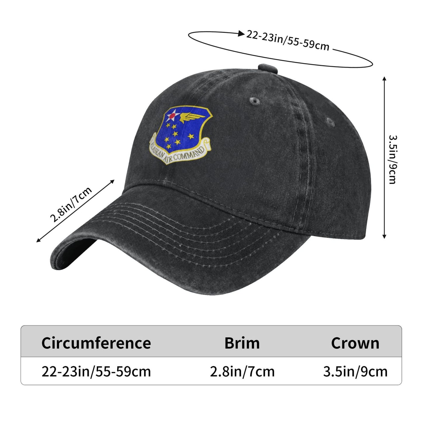 Alaskan Air Command Printed unisex baseball cap adjustable cap veteran gift