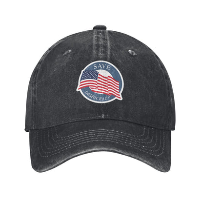 Save Democracy (4) Printed unisex baseball cap adjustable cap outdoor sun hats trucker hat
