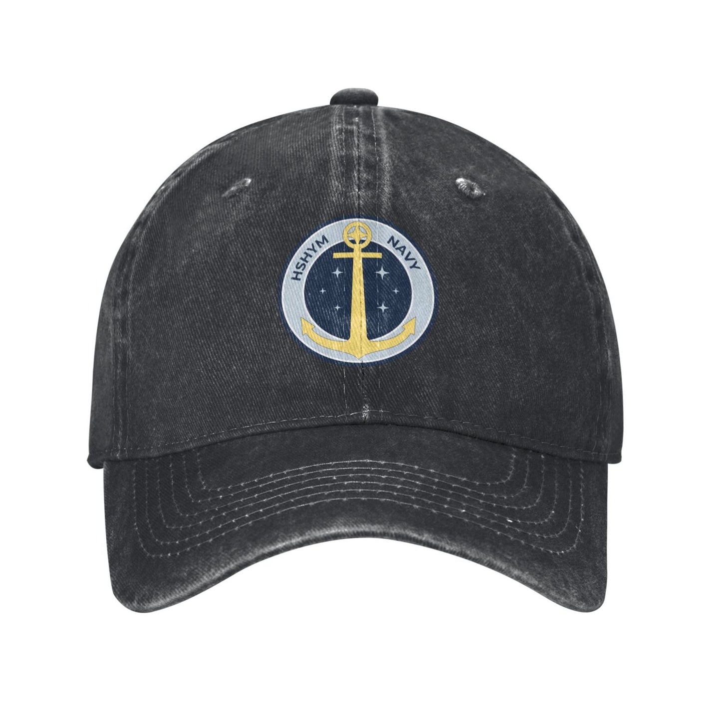 HSHYM NAVY Printed unisex baseball cap adjustable cap outdoor sun hats trucker hat