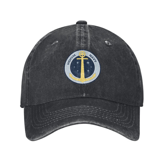 HSHYM NAVY Printed unisex baseball cap adjustable cap outdoor sun hats trucker hat