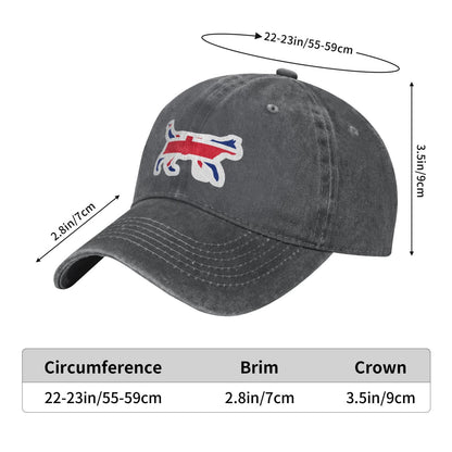 Siamese Cat Flag Of The United Kingdom Sticker Printed unisex baseball cap adjustable cap outdoor sun hats trucker hat