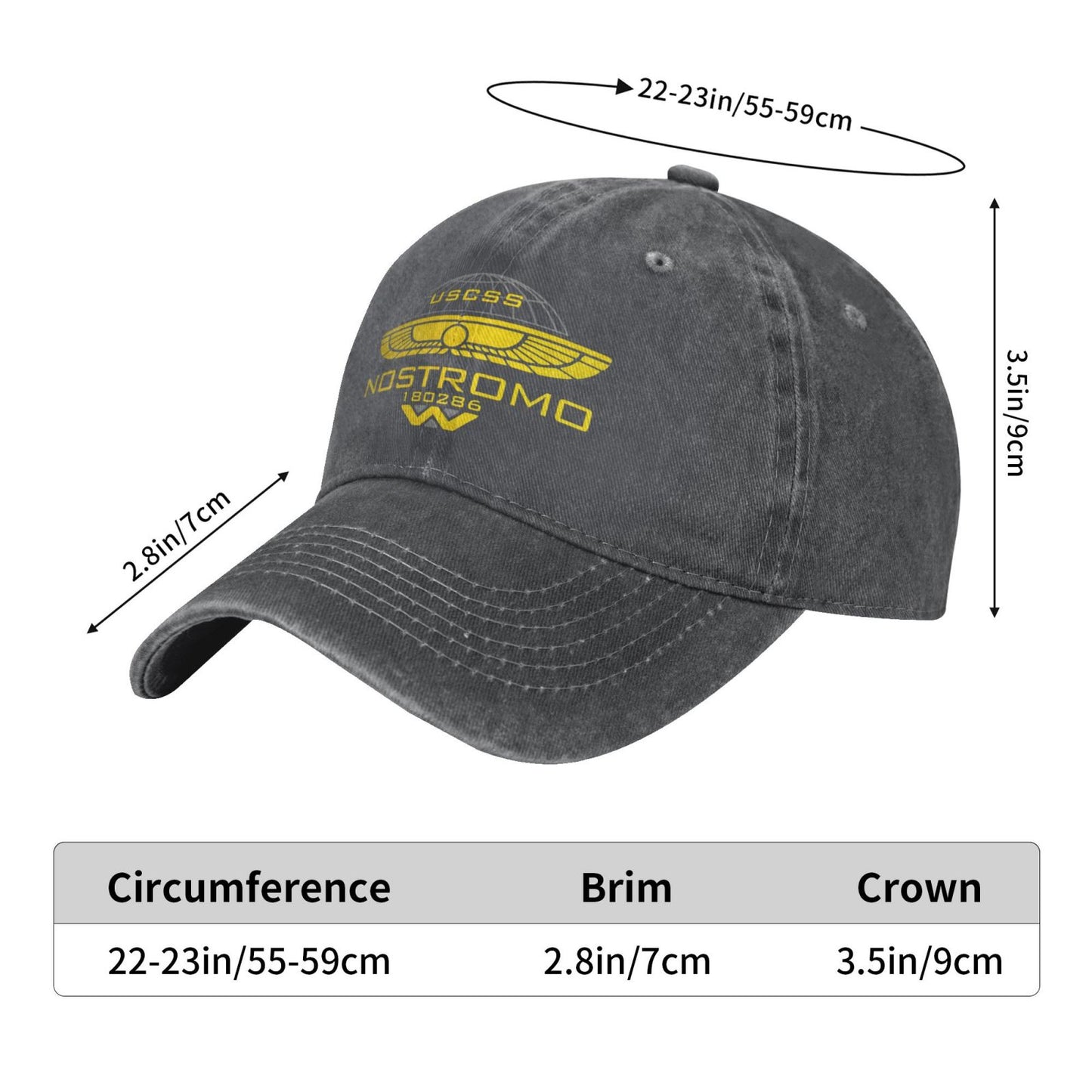 USCSS NOSTROMO Printed unisex baseball cap adjustable cap outdoor trucker hat veterans Gifts
