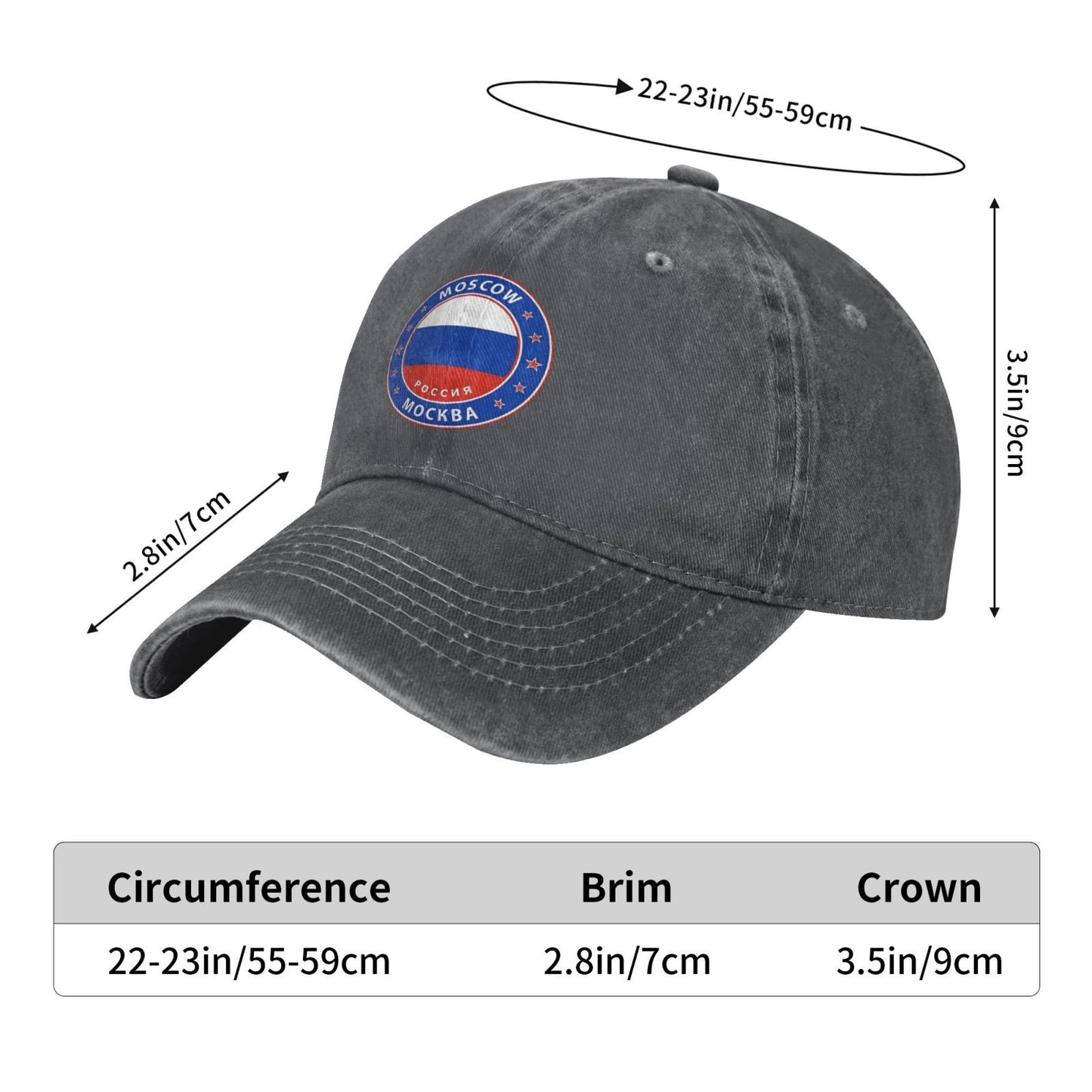 Russian Cities Moscow Москва Printed unisex baseball cap adjustable cap outdoor sun hats trucker hat