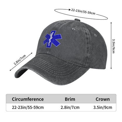 Star Of Life2 Printed unisex baseball cap adjustable cap outdoor trucker hat veterans Gifts
