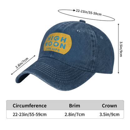 High Noon Sun SIPS Printed unisex baseball cap outdoor hats adjustable cap trucker gift hat