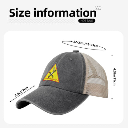 MAG31 Beaufort Printed unisex baseball cap adjustable grid baseball cap veteran gift