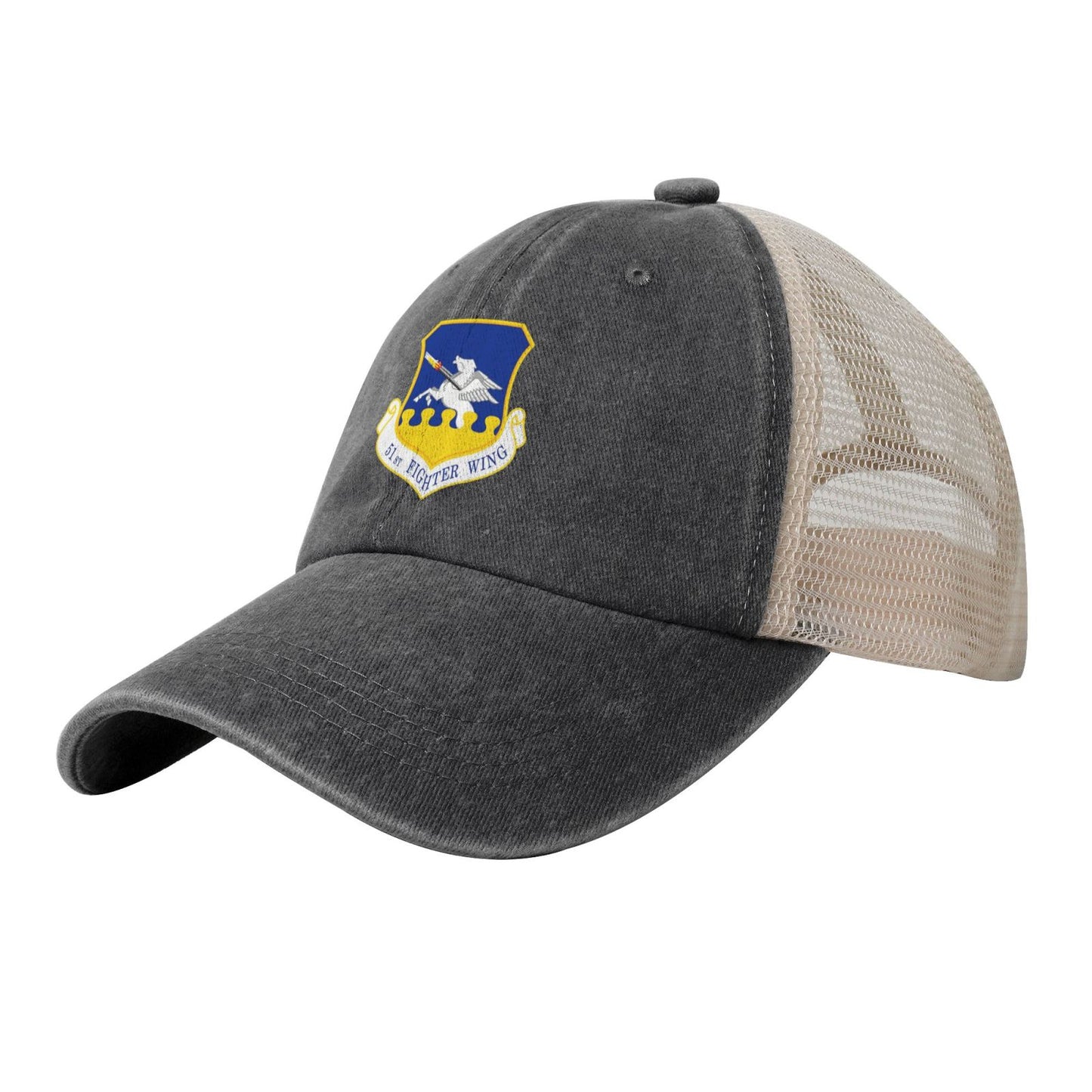 51st Fighter Wing Printed unisex baseball cap adjustable grid baseball cap veteran gift