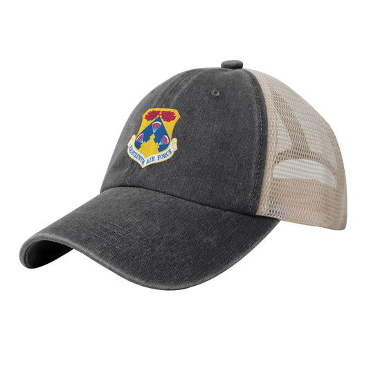 Eighteenth Air Force-Emblem Printed unisex baseball cap adjustable grid baseball cap veteran gift