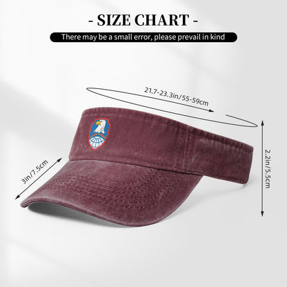 USA Space And Missile Defense Command Printing adjustable Empty Top Baseball Sun Cap unisex outdoor sport hat veterans gift
