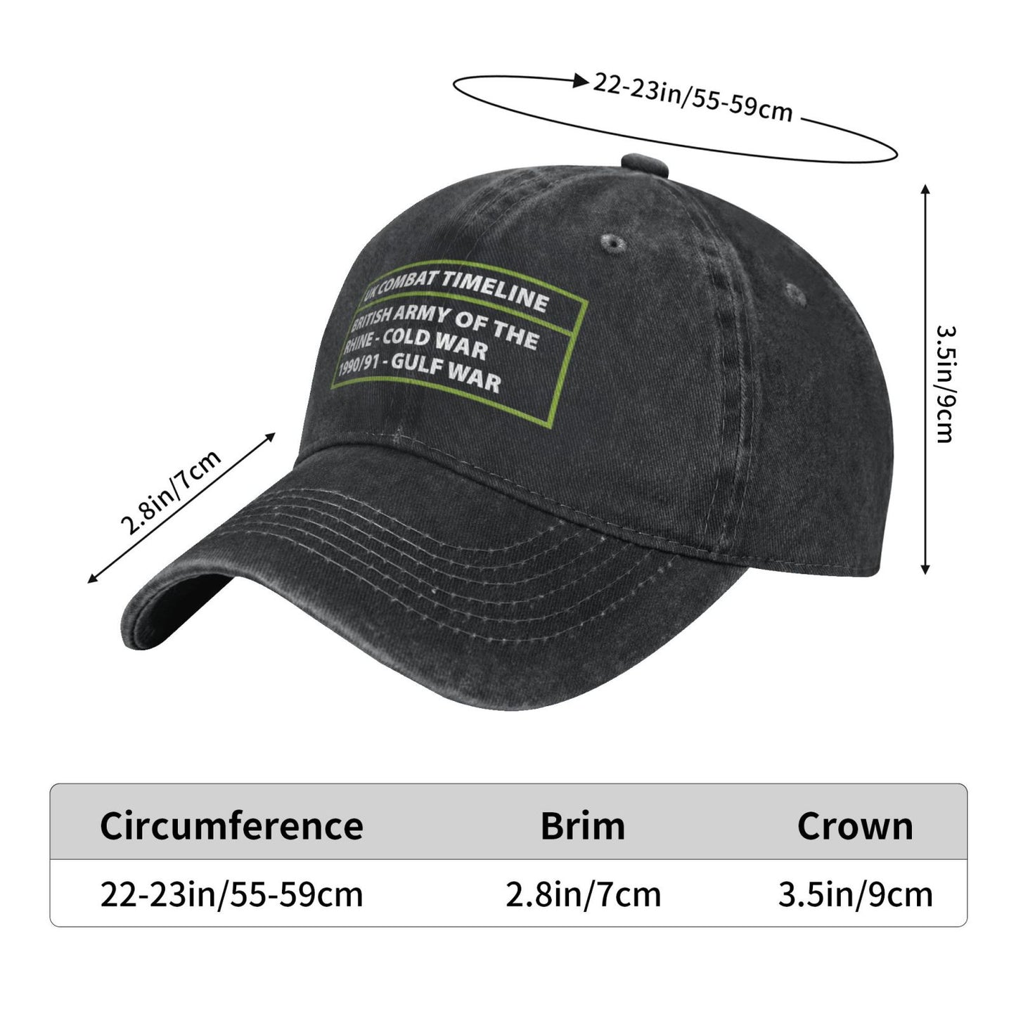 UK COMBAT IMELINE Printed unisex baseball cap adjustable cap outdoor sun hats trucker hat