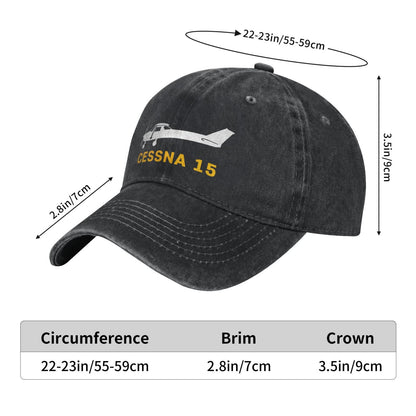 Cessna 15 Printing unisex baseball cap adjustable hats Outdoor leisure hat veteran gift