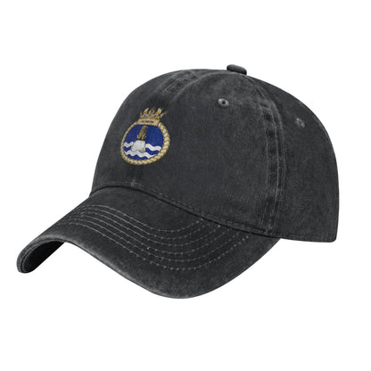 HMS Albion Royal Navy Printed unisex baseball cap adjustable cap outdoor trucker hat veterans Gifts