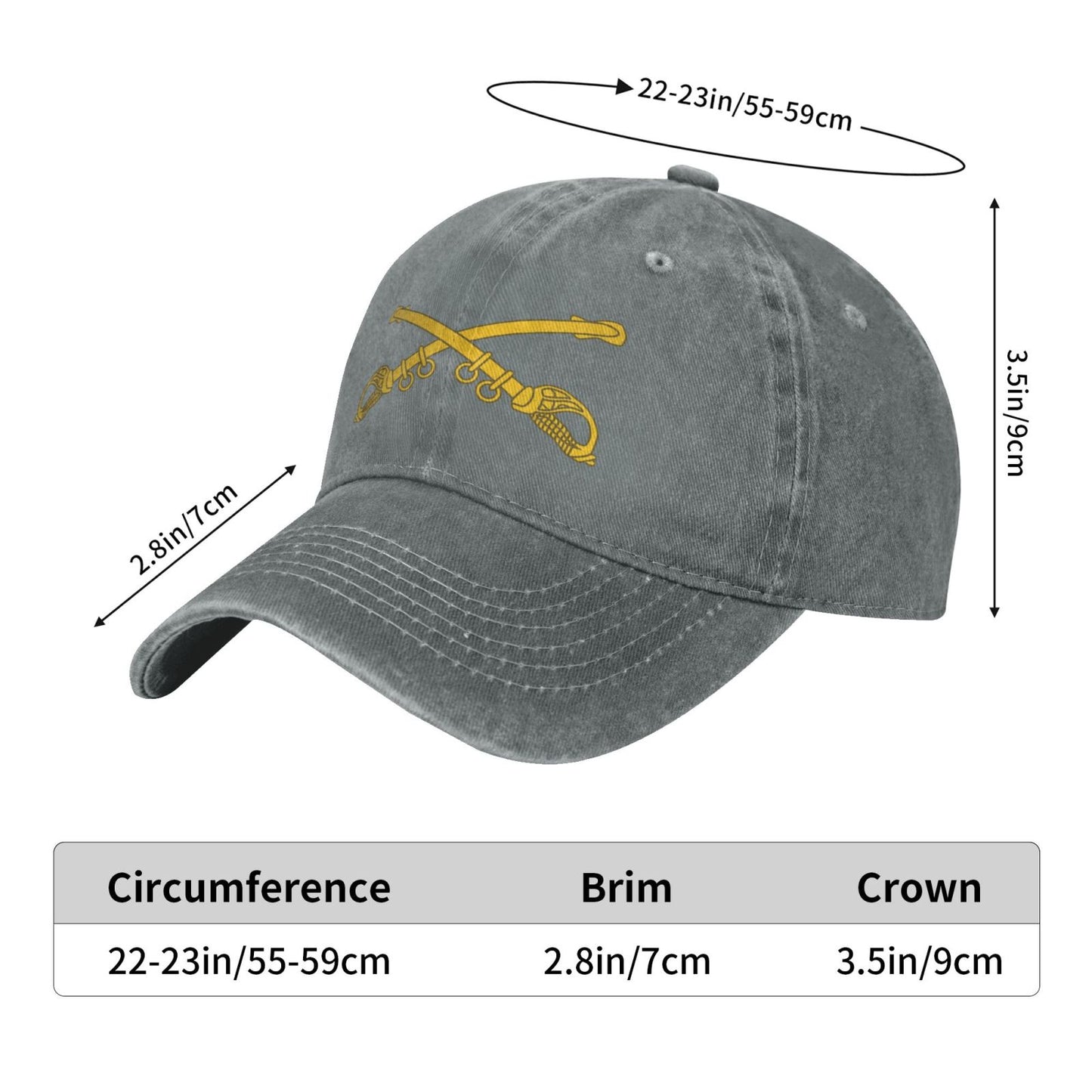US Army Cavalry Printed unisex baseball cap outdoor hats adjustable cap trucker gift hat