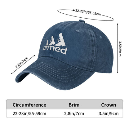 Armed Pistol Printed unisex baseball cap adjustable cap outdoor sun hats trucker hat
