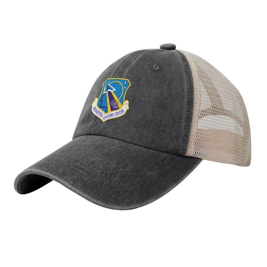 USAF-Aeronautical Systems Center Printed unisex baseball cap adjustable grid baseball cap veteran gift