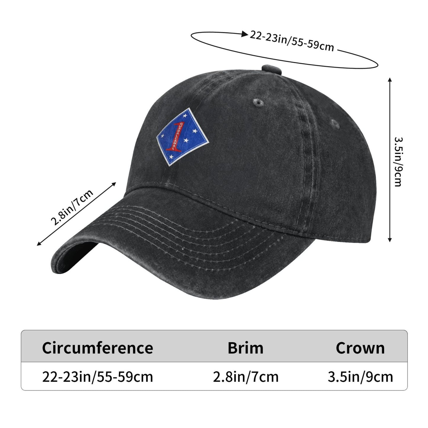 US 1st Marine Division SSI Printed unisex baseball cap adjustable cap veteran gift